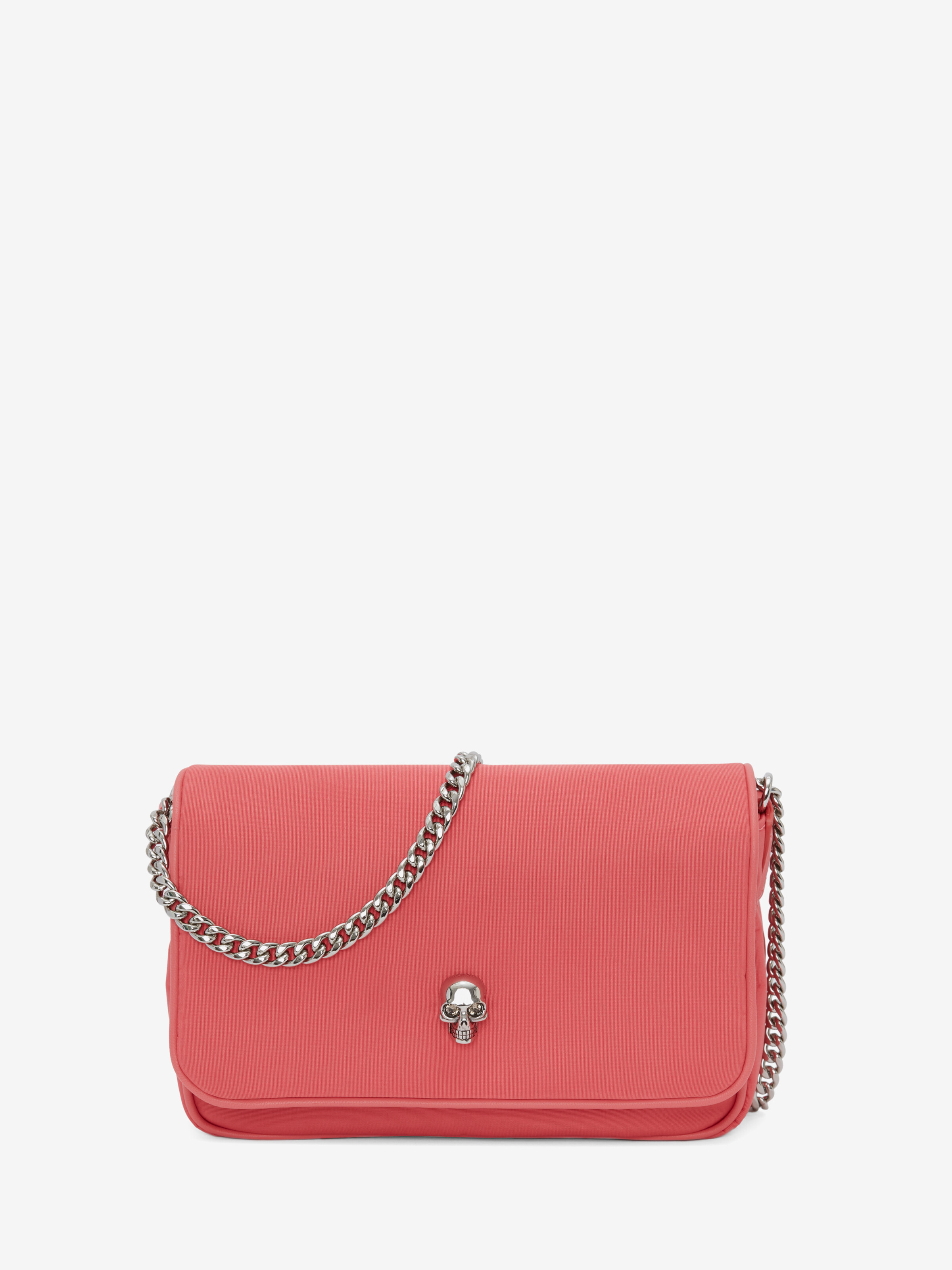 Alexander Mcqueen Small Skull Bag In Coral