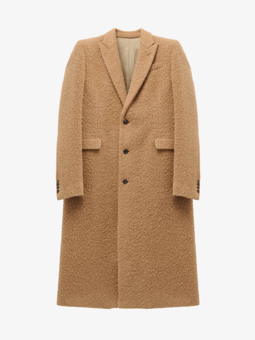 Wool Stacked Shoulder Boxy Coat