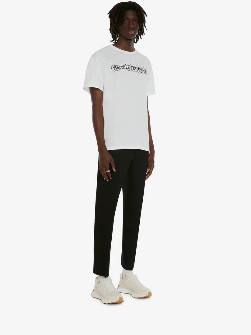 T-Shirt McQueen Con Stampa Logo