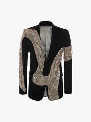 Molten Metal Embroidered Jacket
