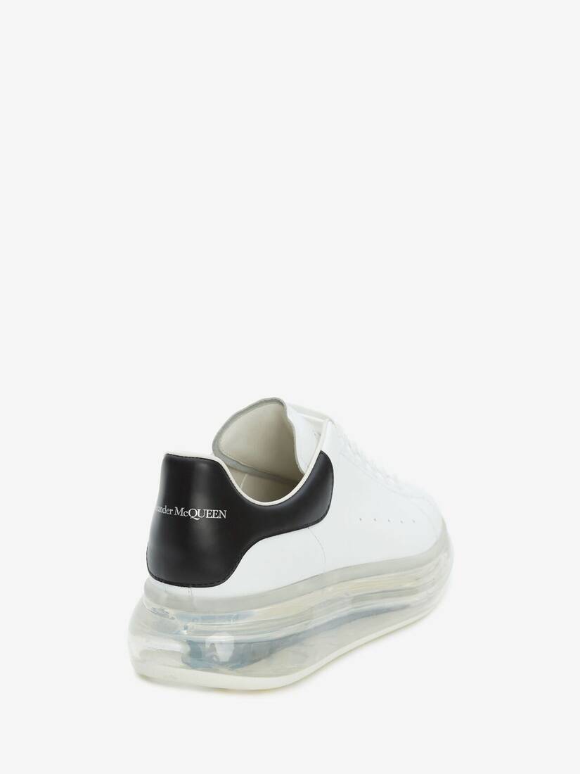 Alexander McQueen Oversized Transparent Sole Sneakers in White Leather –  AvaMaria