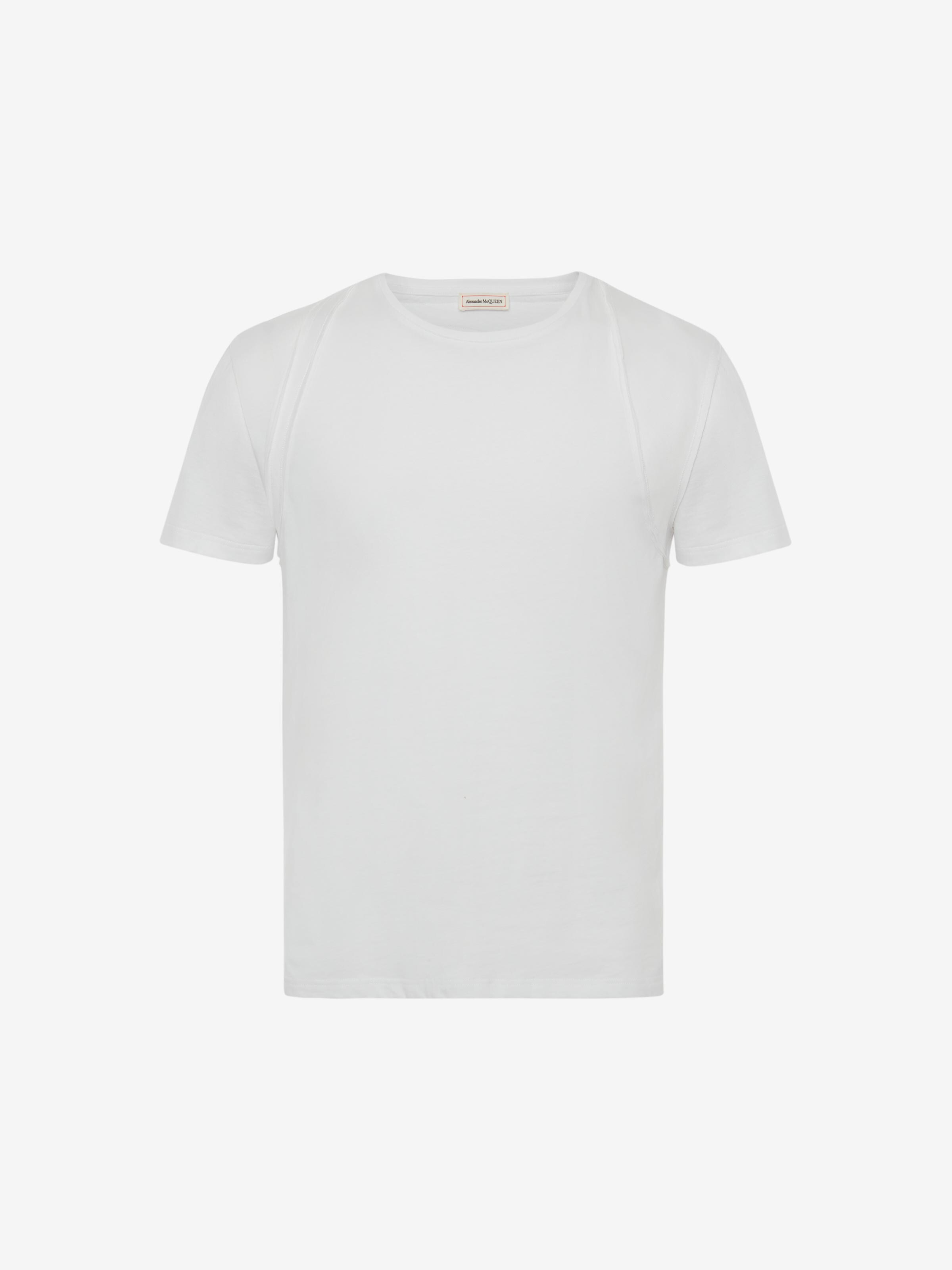 Alexander Mcqueen Harness T-shirt In White
