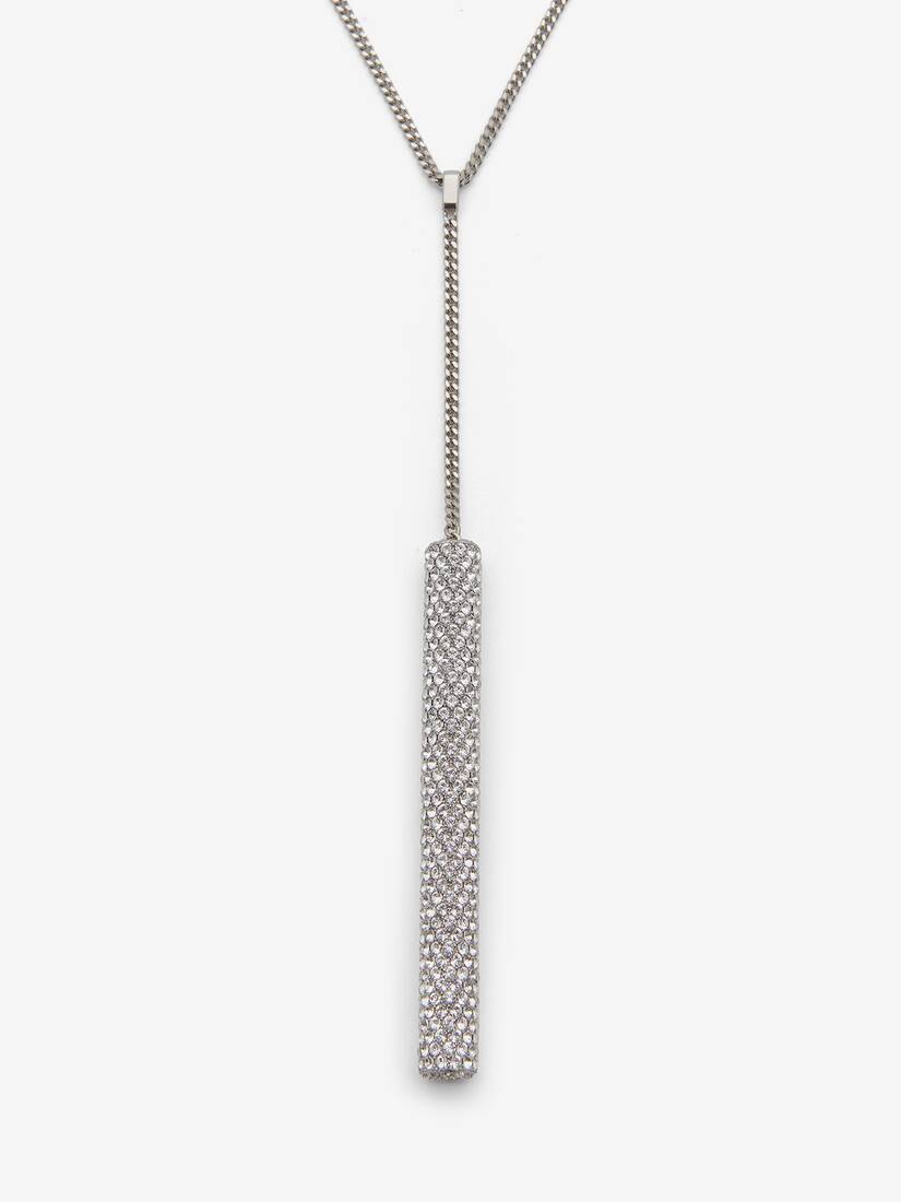 Jewelled T-Bar Chain Necklace