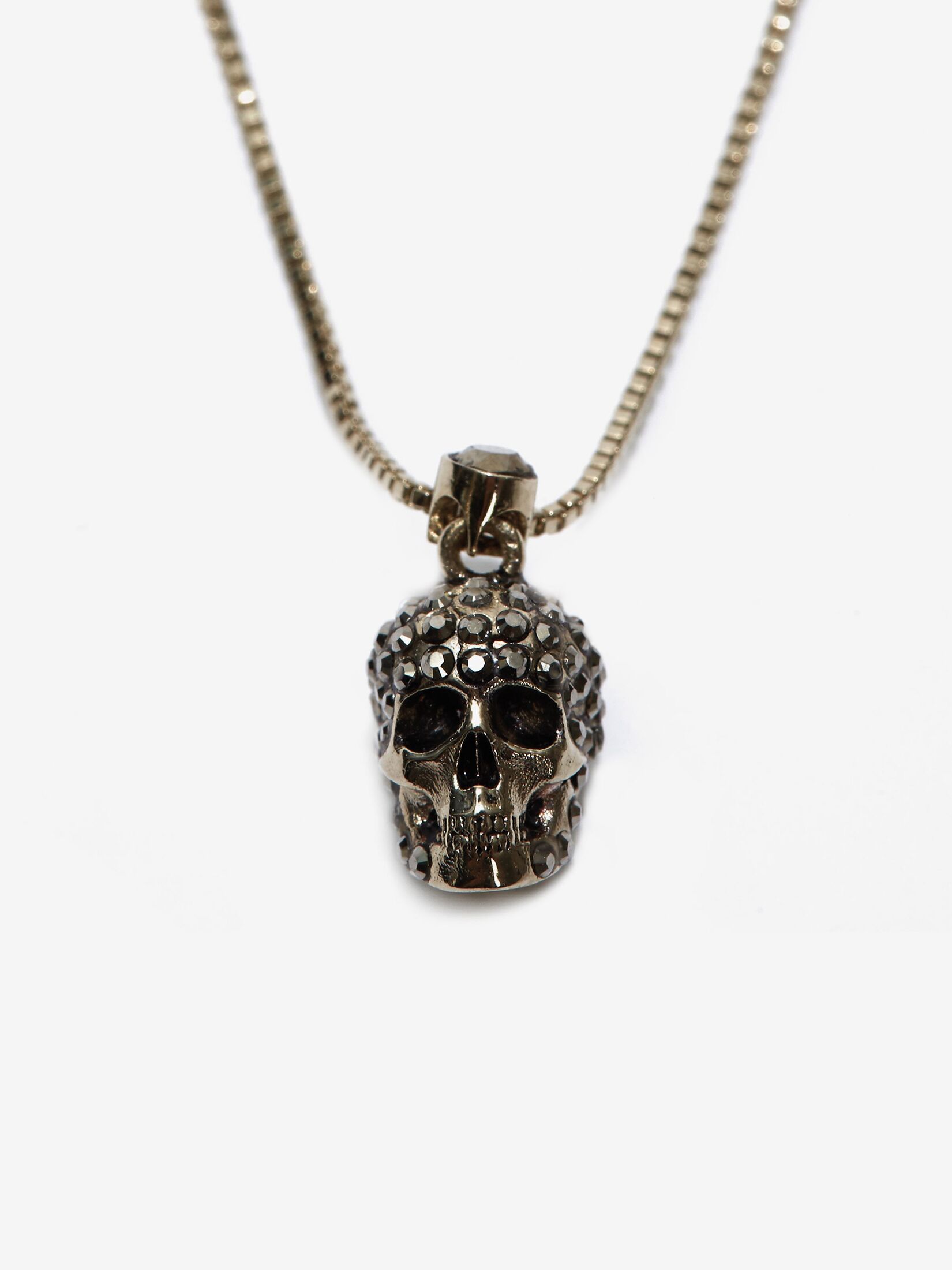 Halskette mit Skull aus Strass