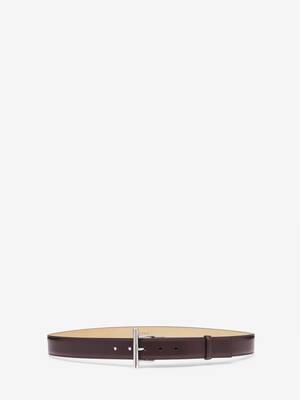 【関税&送料込】Alexander Mcqueen T-Bar Belt Women's McQueen T-Bar Hip Belt in Black | Alexander McQueen US
