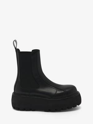 ショートブーツ・ブーティ Alexander Mcqueen Black Stretch Nylon Ankle Boots Alexander McQueen Ankle Boots Women Leather Black | B-Exit