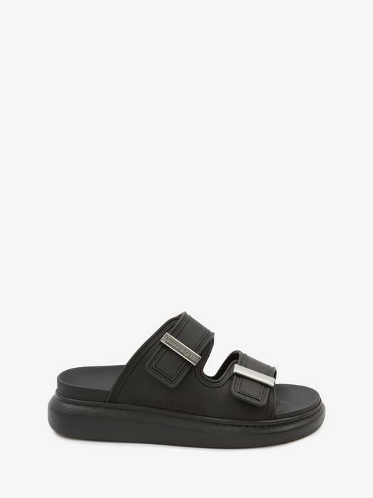 Hybrid Slide in Black/Silver | Alexander McQueen CA