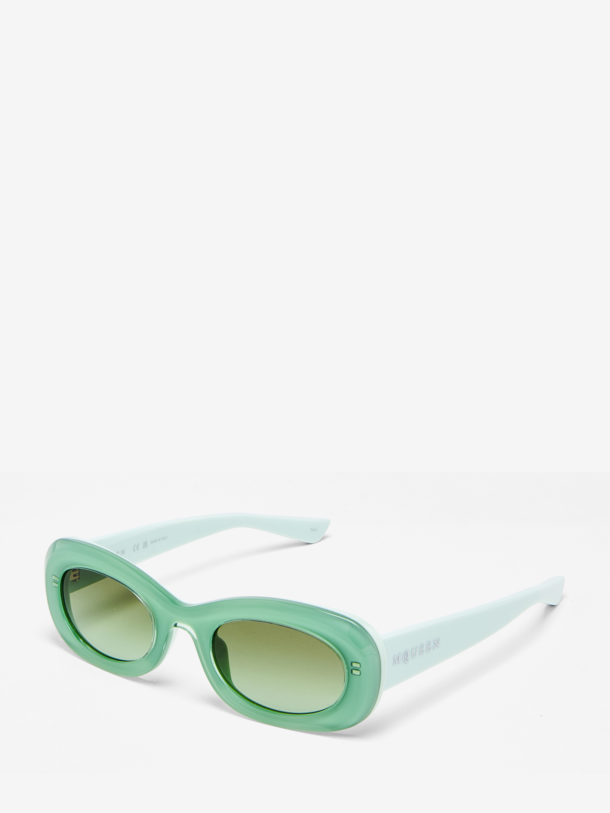 McQueen Logo Oval Sunglasses