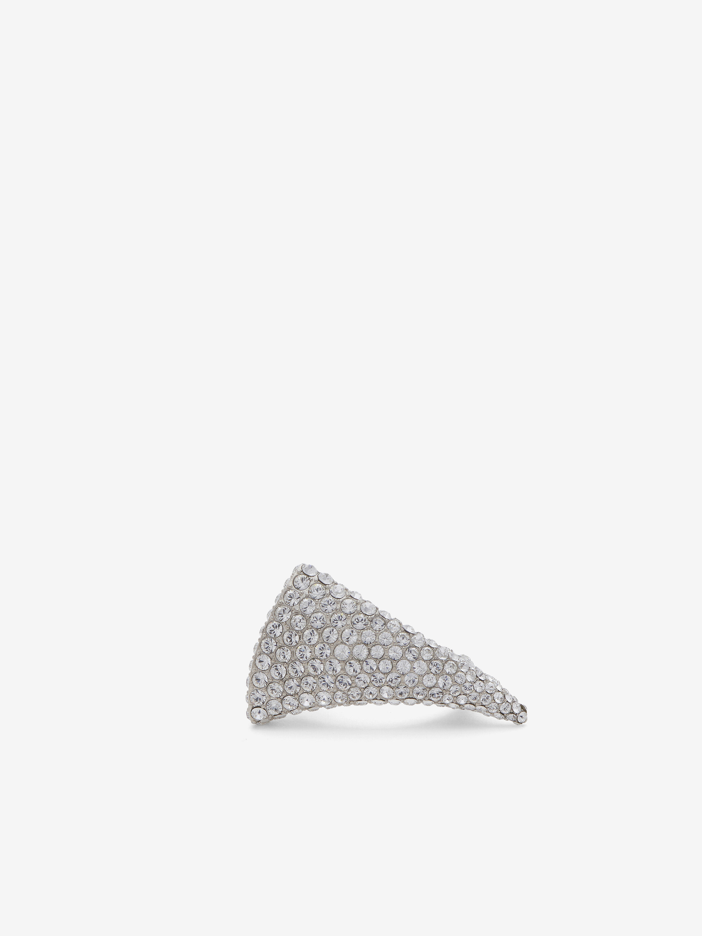 Anello Tiger Claw con cristalli da Donna in Palladio in Ottone | Alexander McQueen - image 1