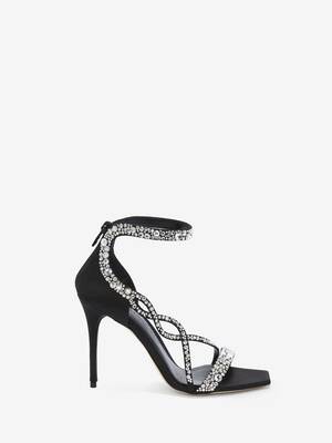 Embroidered Evening Sandal