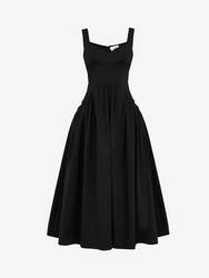 Sweetheart Neckline Midi Dress