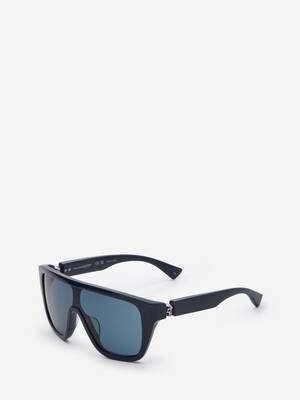 Alexander McQueen - Skull Droplets Acetate Sunglasses - Black