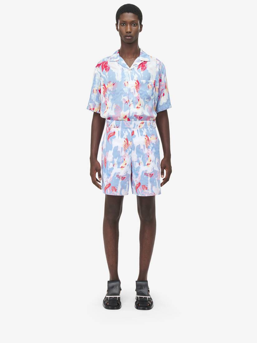 Short De Pyjama À Imprimé Floral Hawaïen