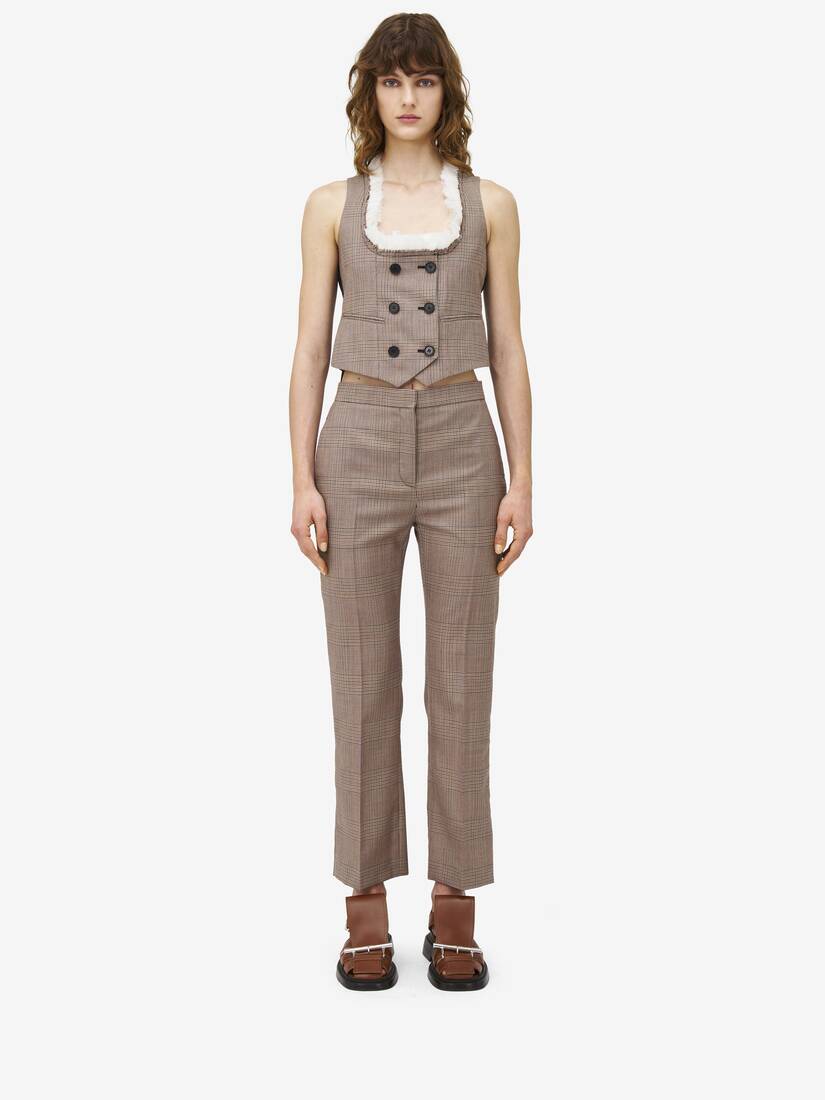 Heitage Check Kickback Trousers