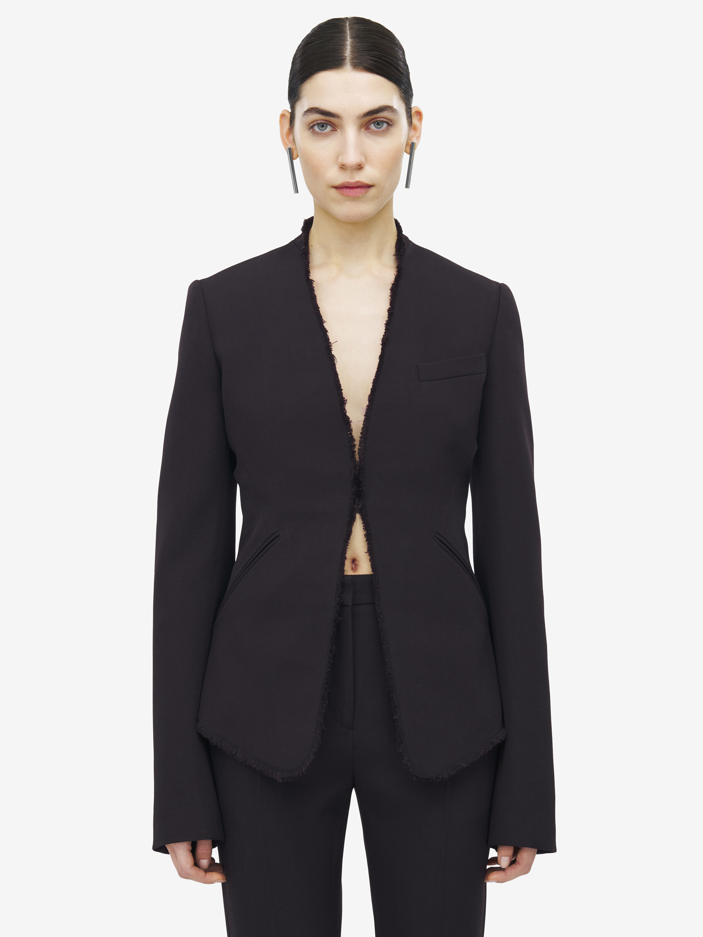 Raw Edge Tailored Jacket