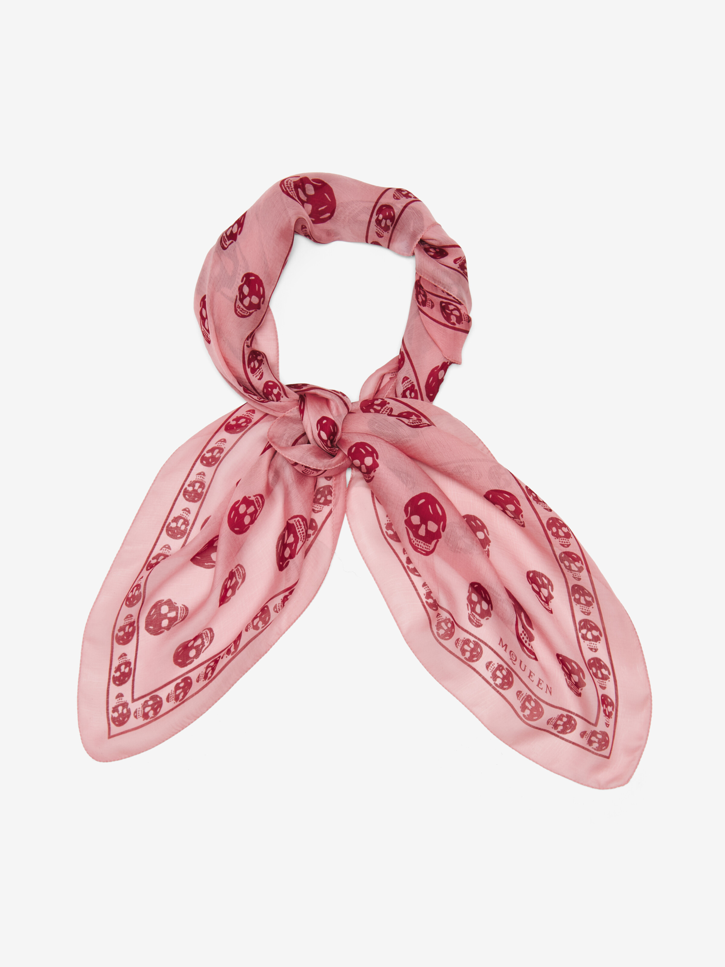 Women's SHAWLS SCARVES in Pink in 100% Silk | Alexander McQueen - image 2