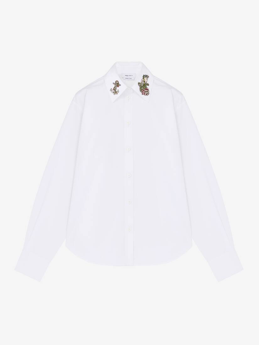 Sailor Tattoo Embroidery Shirt