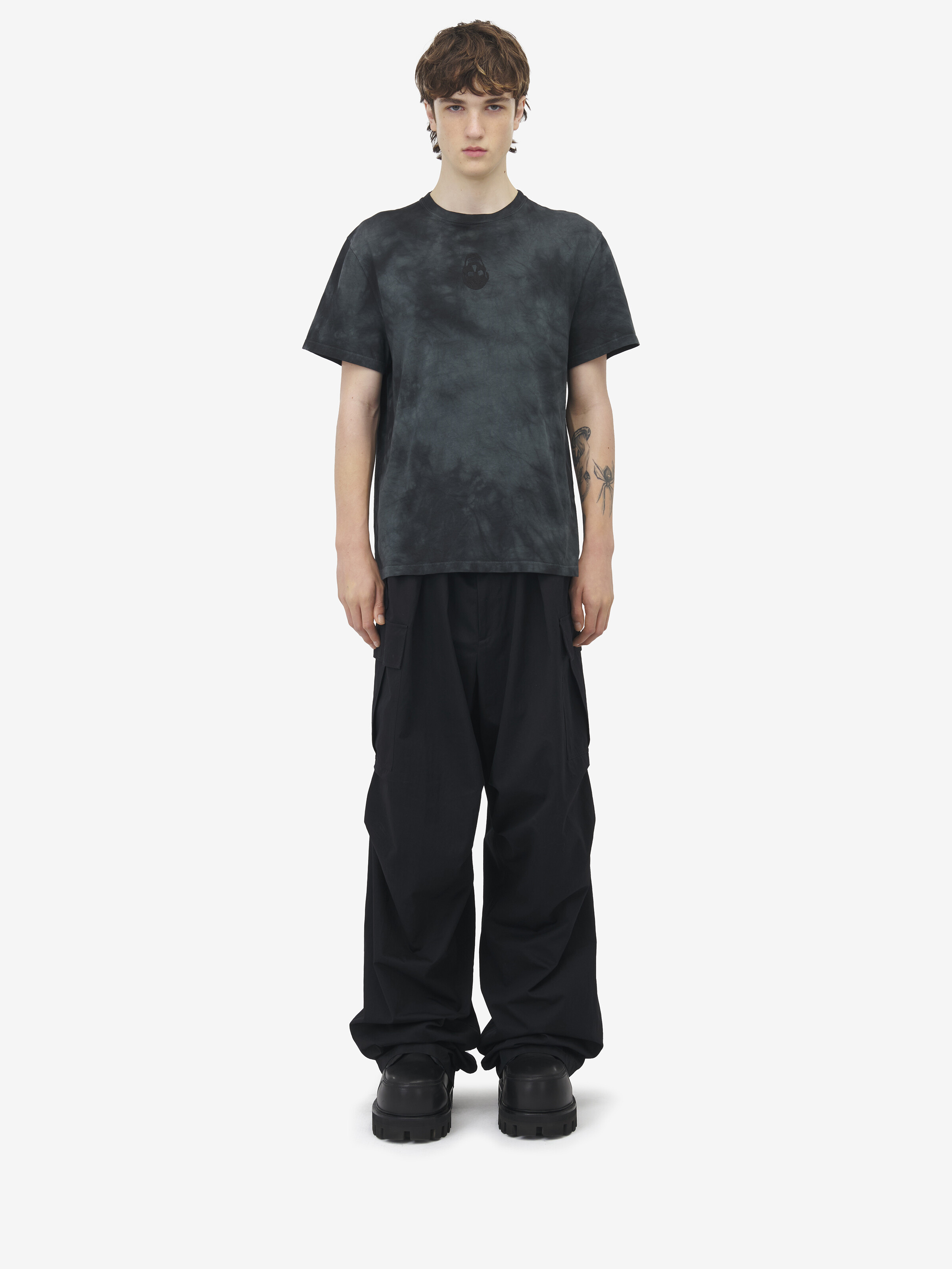 T-shirt partiellement teint