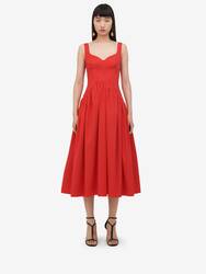 Sweetheart Neckline Midi Dress