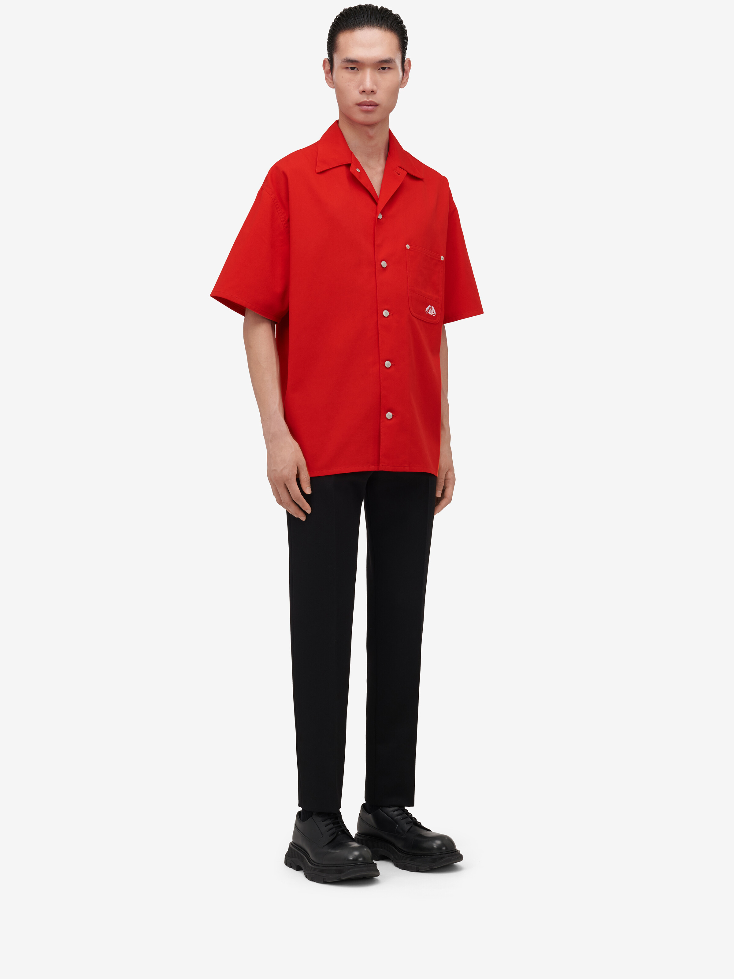 Embroidered Hawaiian Shirt