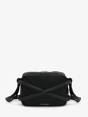 Alexander McQueen Leather Clutch Bag With Contrasting Logo in Black/White for Men Black Mens Bags Pouches and wristlets Save 54% 