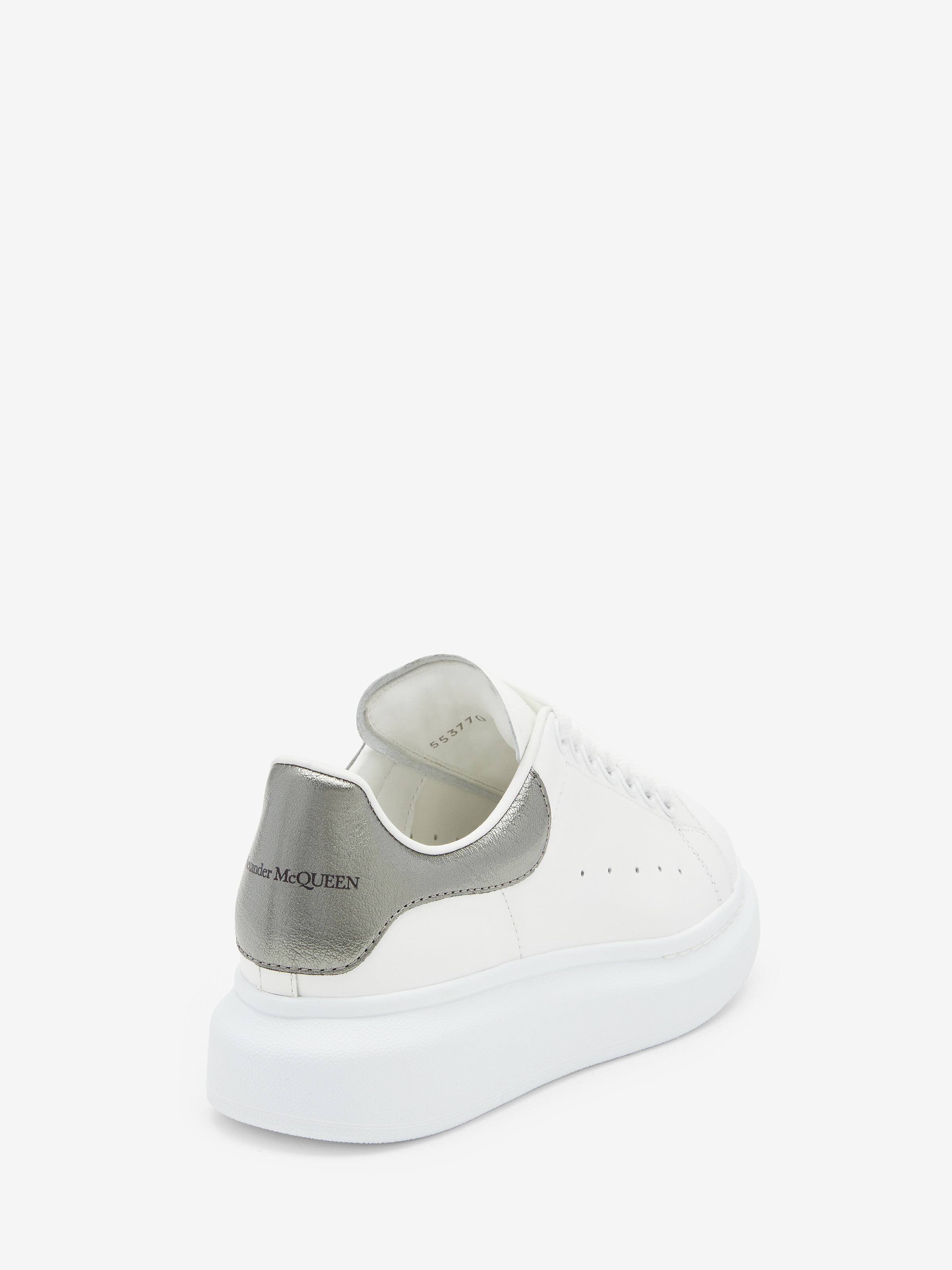Women's Oversized Sneaker in Black Pearl in Calf Leather | Alexander McQueen - image 3