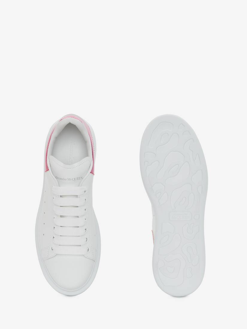 Oversized Sneaker in White/Pink | Alexander McQueen US