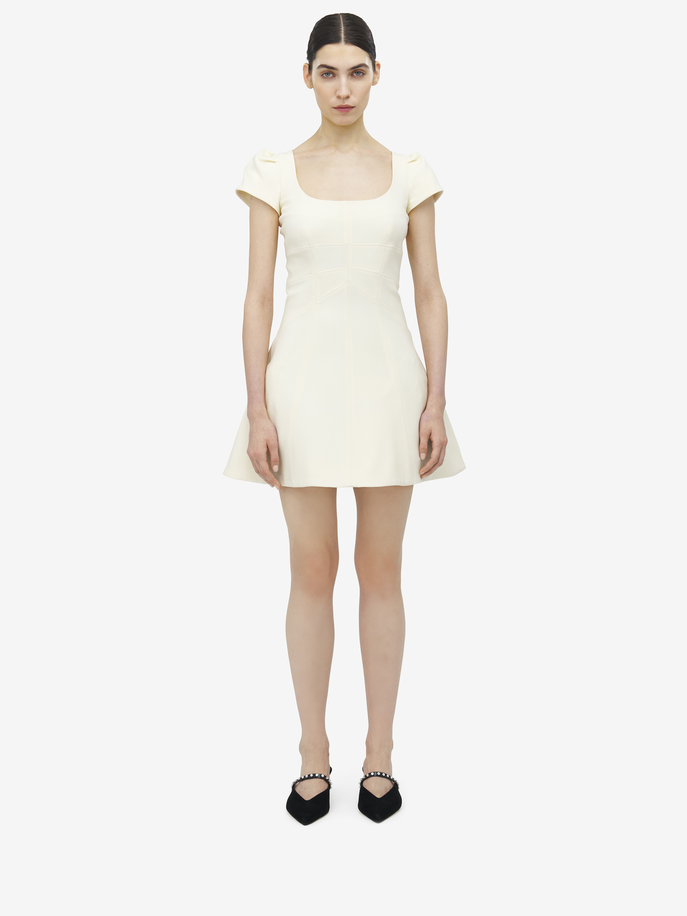 Wool Silk Mini Dress