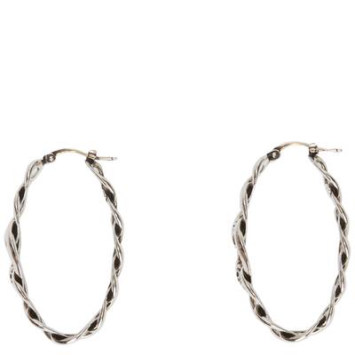 Chain and Skull Hoop Earring
