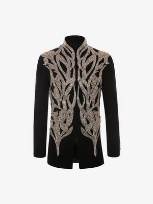 Iris Embroidered Military Jacket