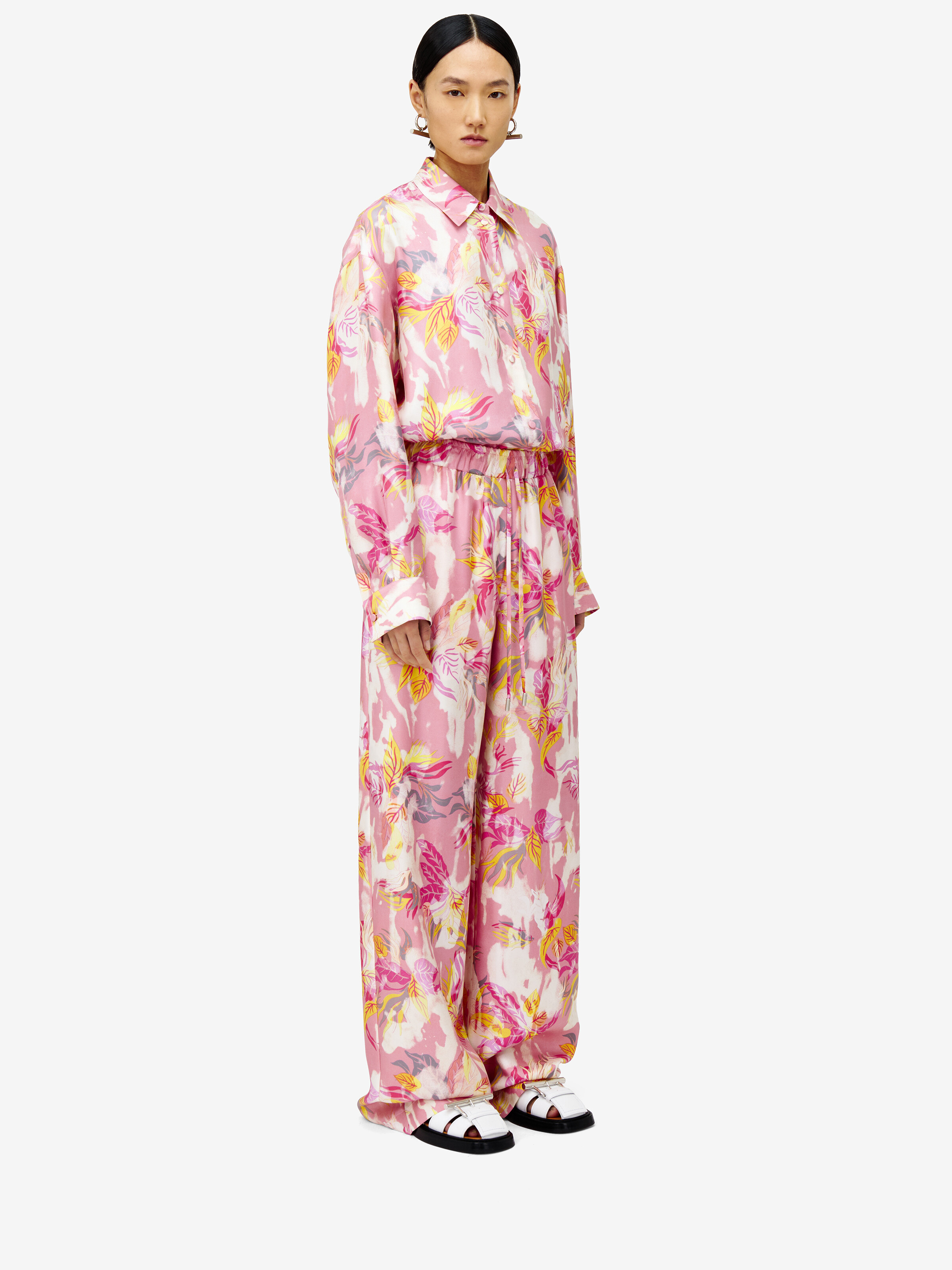 Floral居家長褲