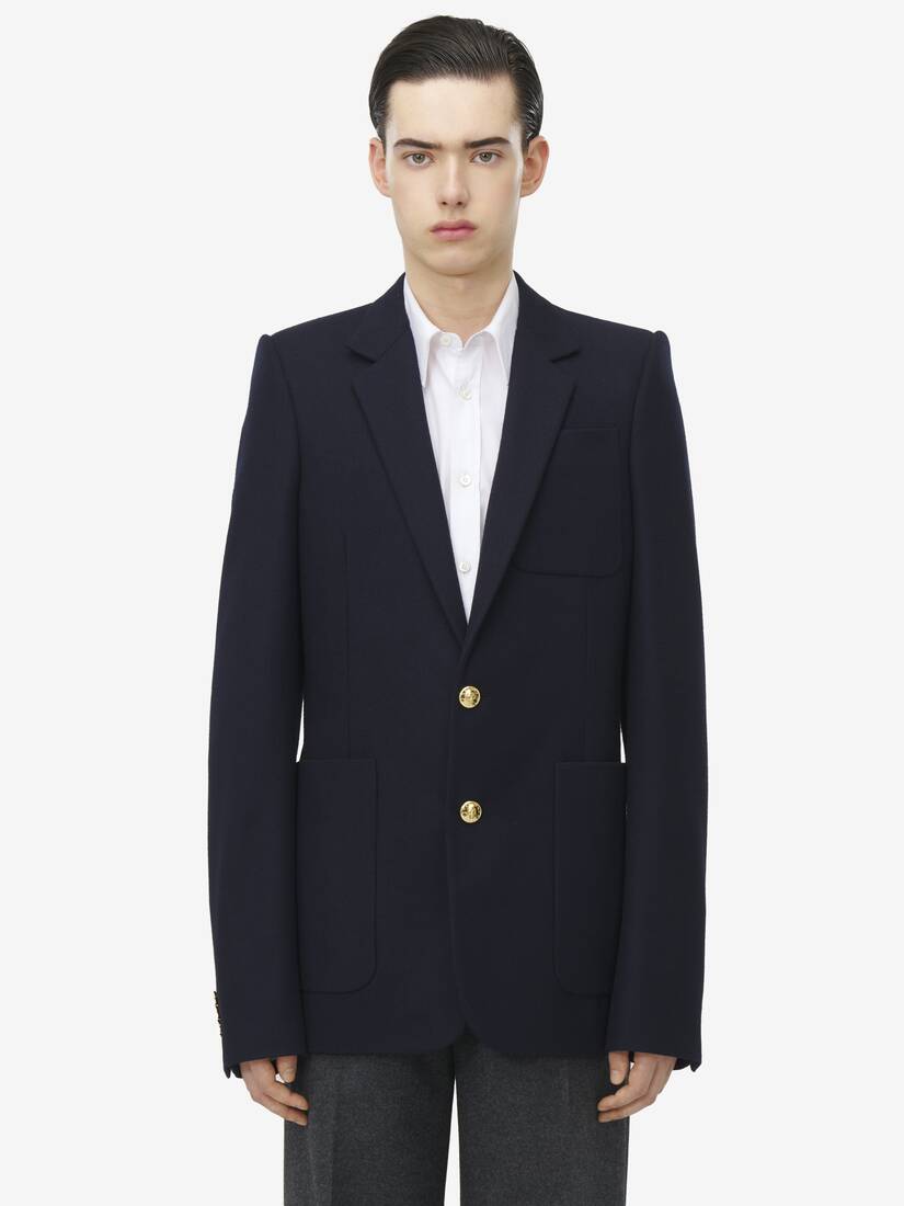 Single-Breasted Tailored Jacket