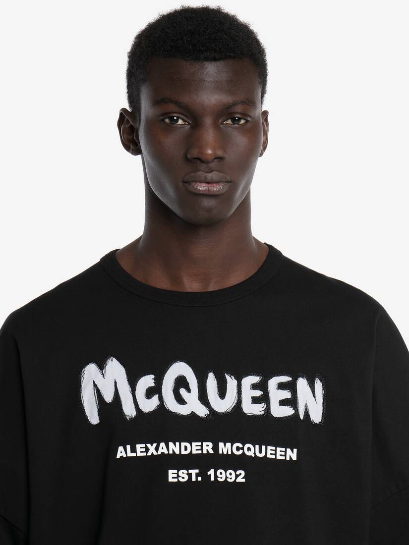 McQueen Graffiti Oversized Sweatshirt
