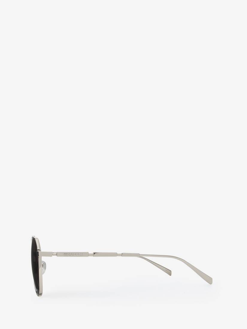 Metal Plaque Pilot Sunglasses