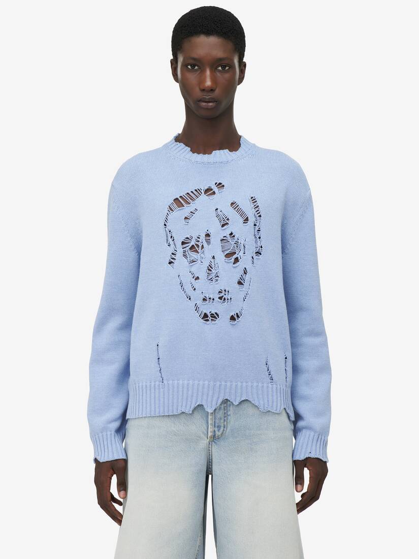 Distressed Skull Jumper