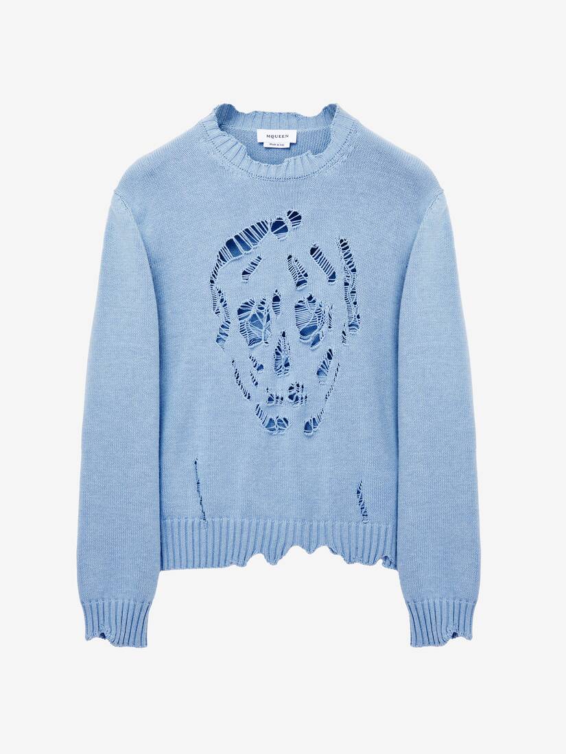 Distressed Skull Jumper | Alexander McQueen - image 1