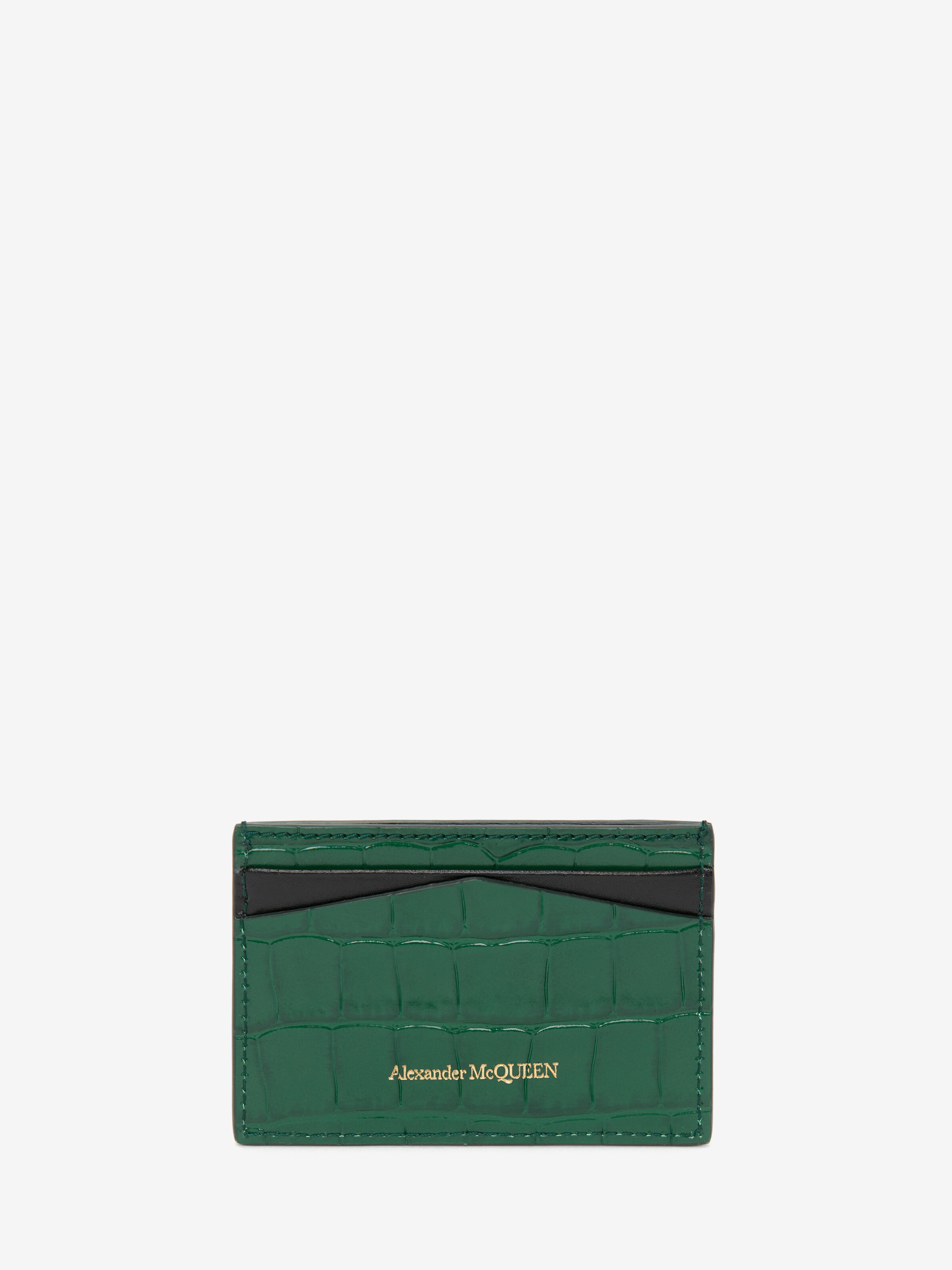 Embossed Croc Card Holder