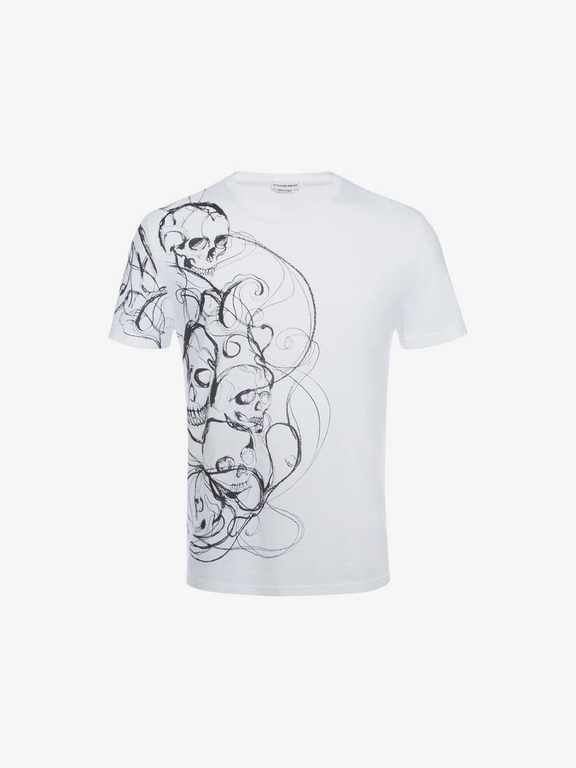 Organic Jersey Skull Printed T-Shirt 