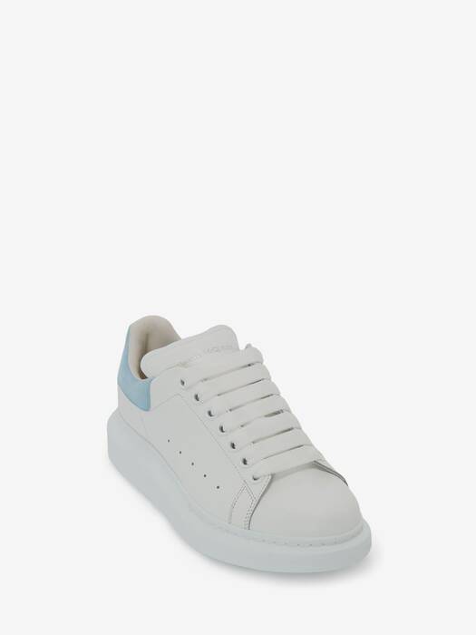 Oversized Sneaker in White/Powder Blue | Alexander McQueen US