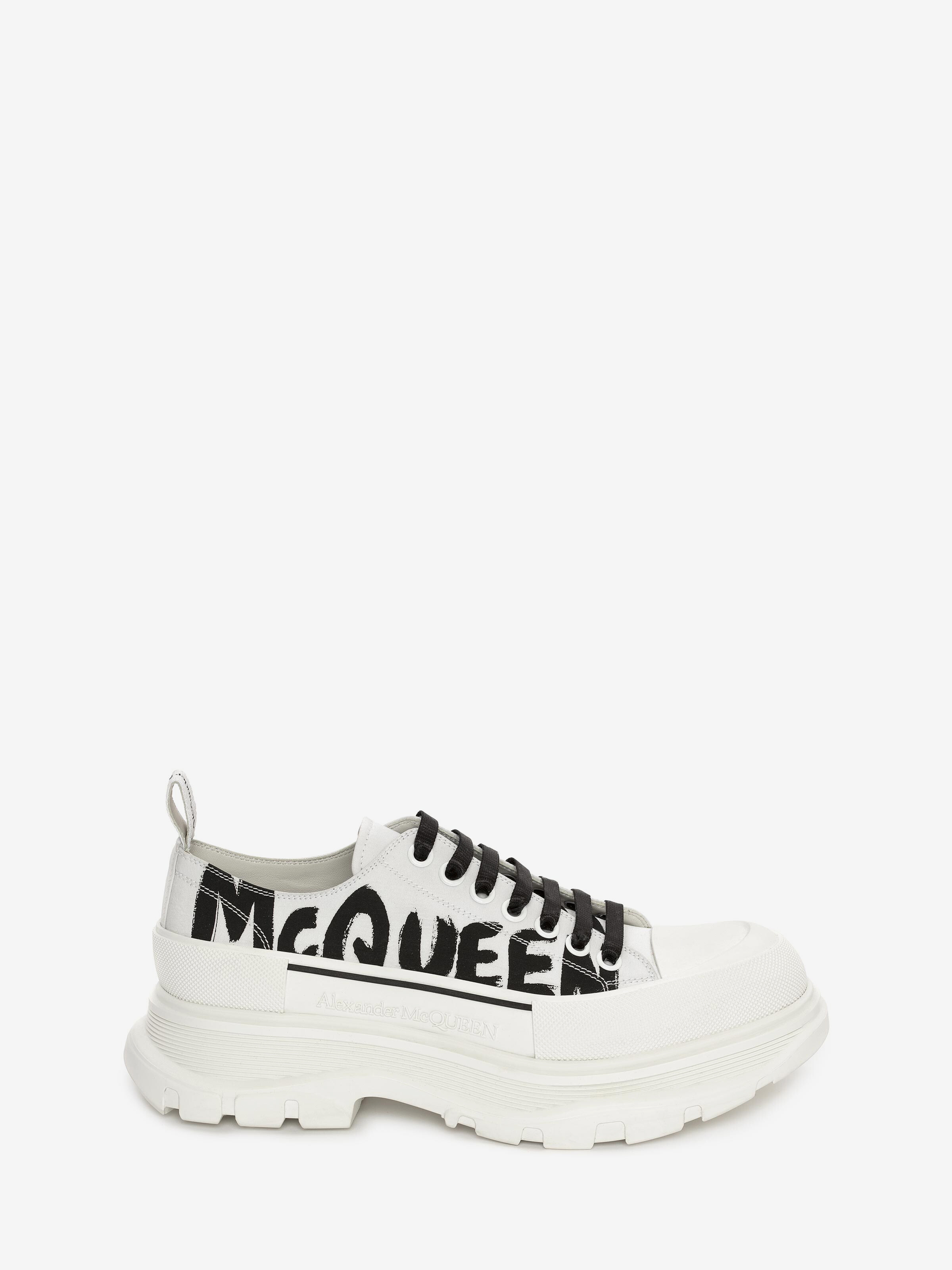 Alexander Mcqueen Tread Slick Lace Up In Optic White