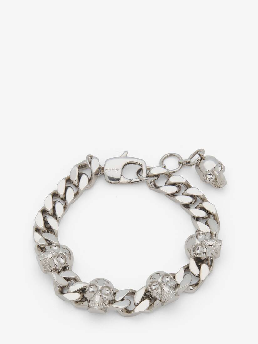 Bracciale a catena Skull