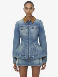 Peplum Denim Jacket