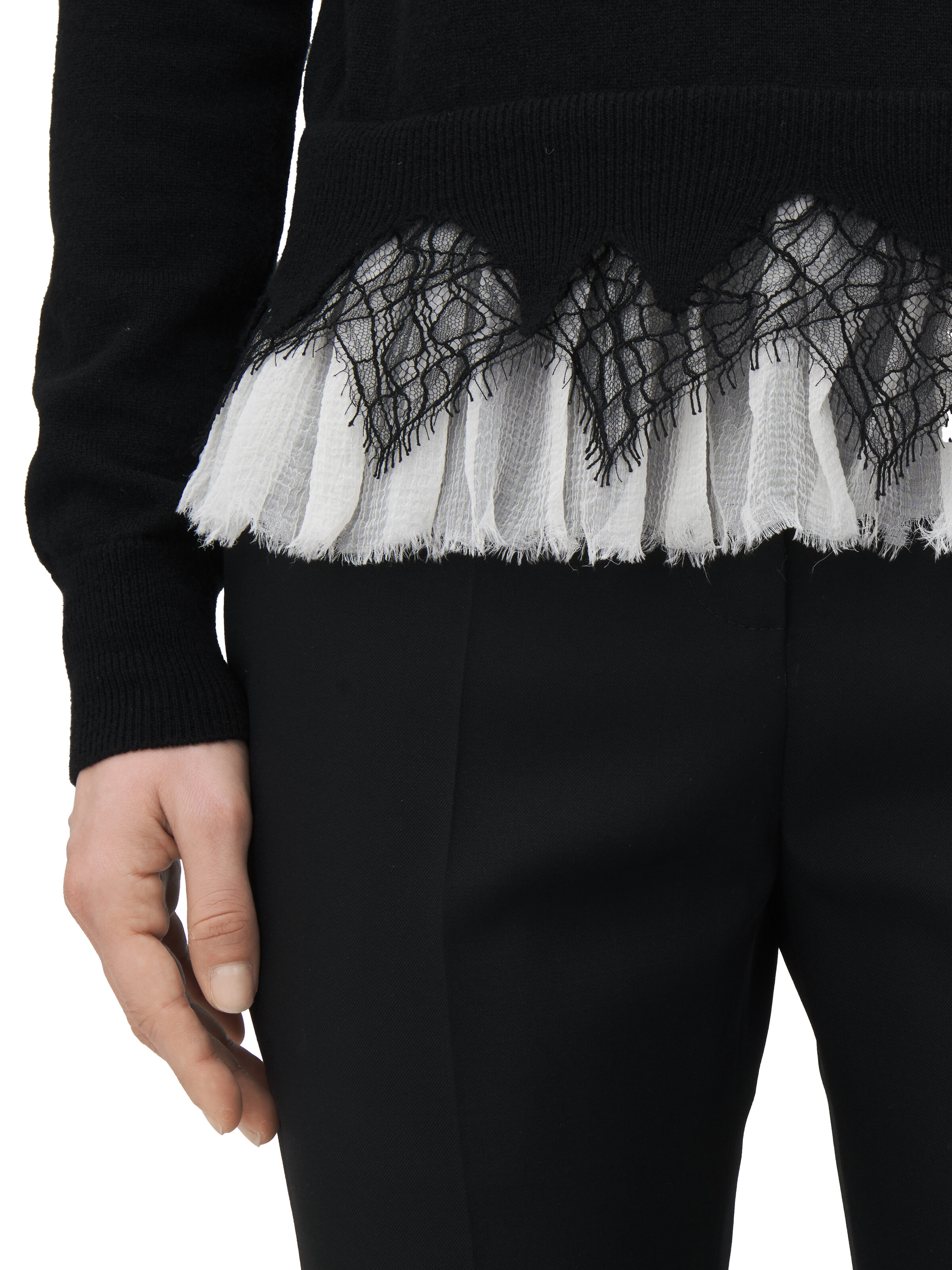 Pull En Dentelle Toile D'Araignée