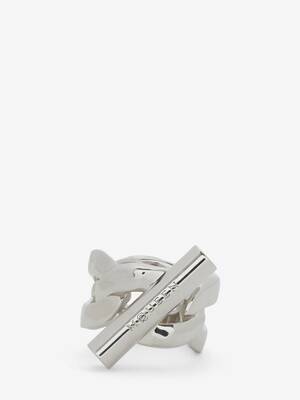 【Alexander McQueen】関税込☆メンズ シルバー Tバー リング Thumbnail-813308J161N0926_F.
