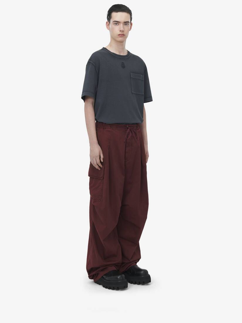 Pleated Cargo Trousers