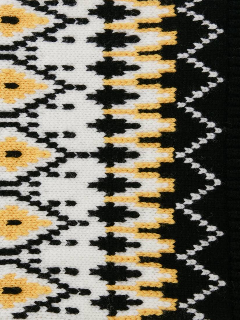 フェアアイル アシンメトリック パッチスカーフ サン ブラック Alexander Mcqueen Jp フェアアイル アシンメトリック パッチスカーフ サン ブラック Alexander Mcqueen Jp