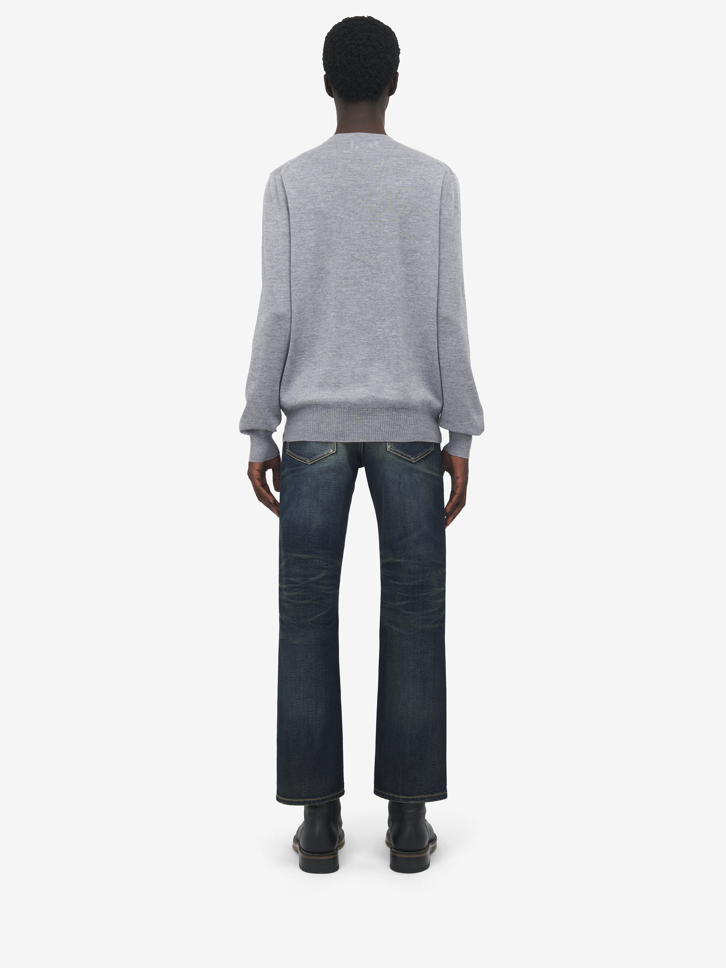 Merino Wool Inverted Skull Jumper