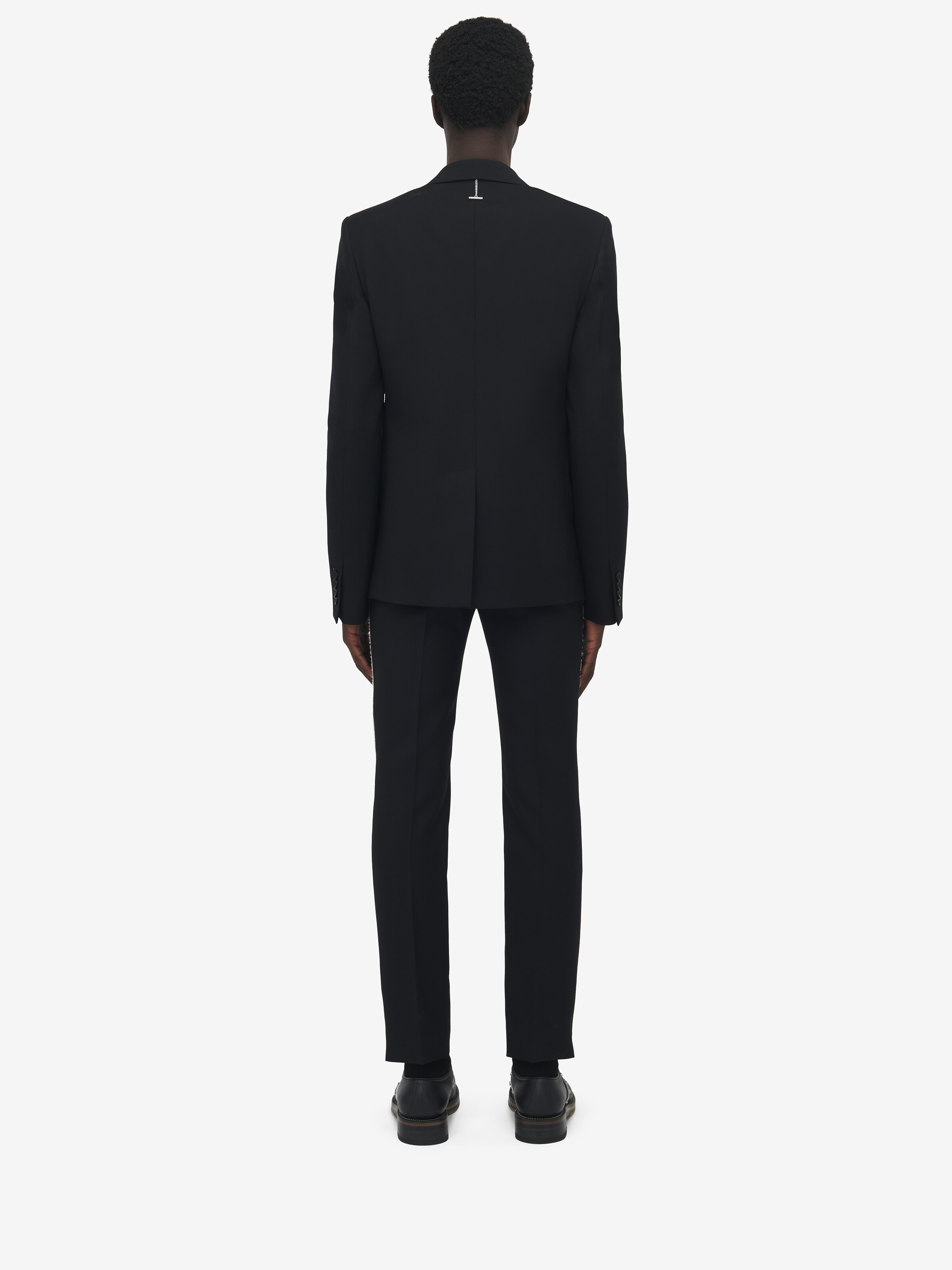 Raw Edge Canvas Single-Breasted Jacket