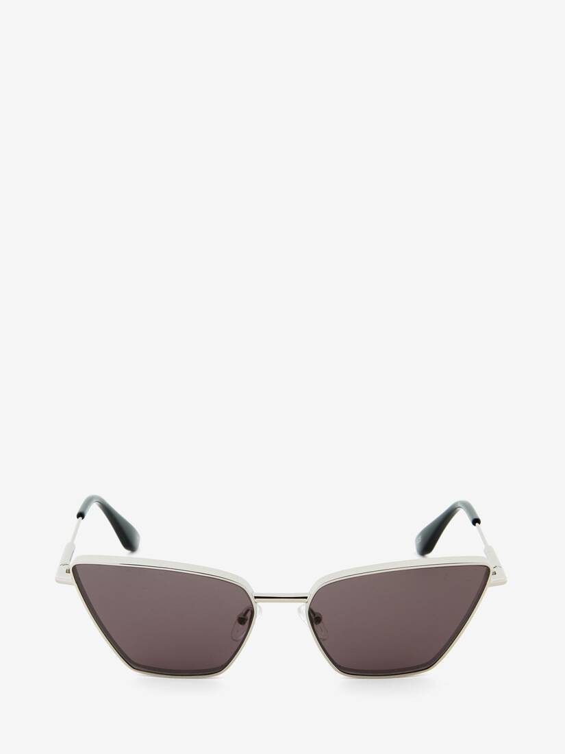 Metal T-Bar Cat-eye Sunglasses