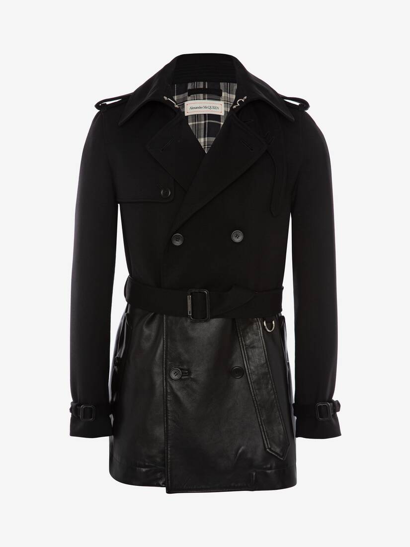 cropped peacoat